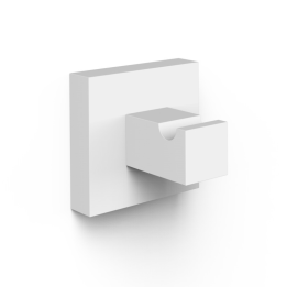 Percha pared CUADRADO blanco mate - 10723620BM 1