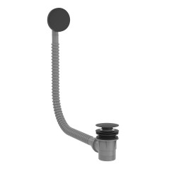 Válvula click con rebosadero para bañera TRES negro mate - 03453420NM - Tres