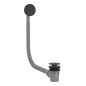 Válvula click con rebosadero para bañera TRES negro mate - 03453420NM