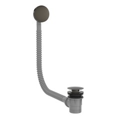 Válvula click con rebosadero para bañera TRES negro bronce - 03453420KMB - Tres