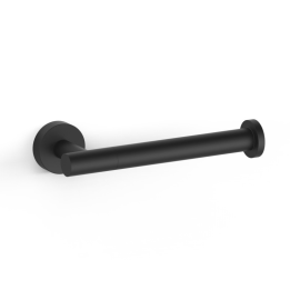 Portarrollo pared REDONDO negro mate - 16123606NM 1