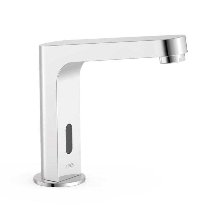 Grifo lavabo electrónico TRES 1 agua cromo - 39210317 1