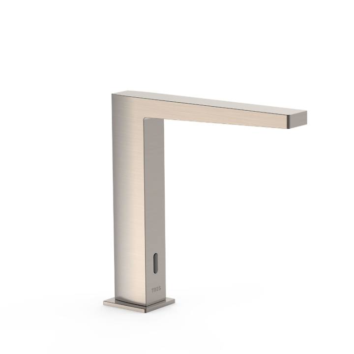 Grifo lavabo electrónico TRES premezclador acero - 20261320 1