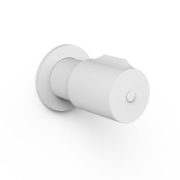 Llave de paso empotrada 3/4" LOFT-TRES blanco mate - 06151101BM 1
