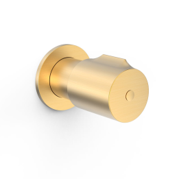 Llave de paso empotrada 3/4" LOFT-TRES oro mate - 06151101OM 1