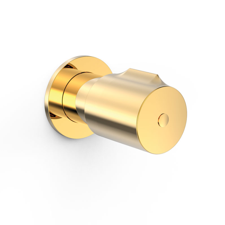 Llave de paso empotrada 3/4" LOFT-TRES oro brillo - 06151101OR 1