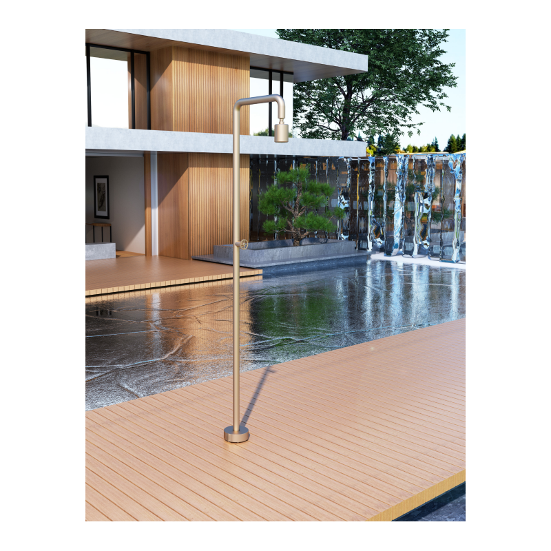 Columna ducha jardín piscina POOL acero S316 moka - GPP001/AMK