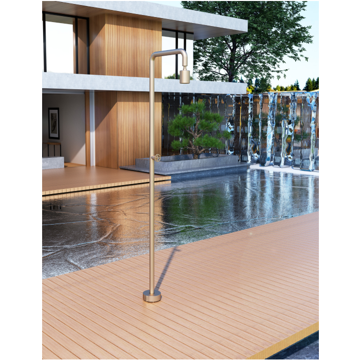 Columna ducha jardín piscina POOL acero S316 moka - GPP001/AMK 3