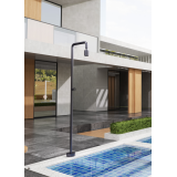 Columna ducha jardín piscina POOL acero S316 gris cobalto - GPP001/AGCB 2