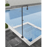 Columna ducha jardín piscina POOL acero S316 gris cobalto - GPP001/AGCB 3