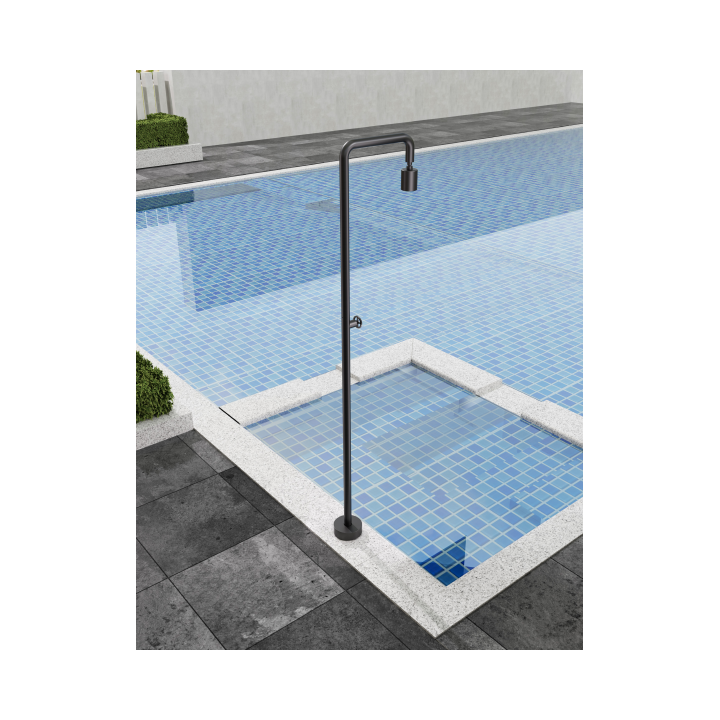 Columna ducha jardín piscina POOL acero S316 gris cobalto - GPP001/AGCB 3