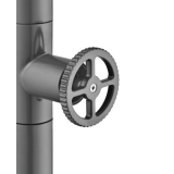 Columna ducha jardín piscina POOL acero S316 gris cobalto - GPP001/AGCB 5