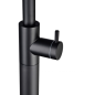 Columna ducha jardín piscina ALASKA acero S316 negro mate - GPA002/ANG