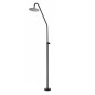 Columna ducha jardín piscina ALASKA acero S316 negro mate - GPA002/ANG