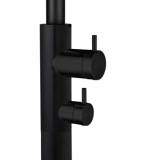 Columna ducha jardín piscina DAKOTA acero S316 negro mate - GPD003/ANG 2
