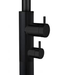 Columna ducha jardín piscina DAKOTA acero S316 negro mate - GPD003/ANG