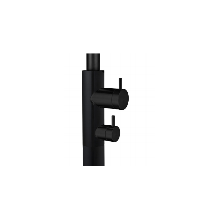 Columna ducha jardín piscina DAKOTA acero S316 negro mate - GPD003/ANG 2
