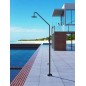 Columna ducha jardín piscina DAKOTA acero S316 negro mate - GPD003/ANG