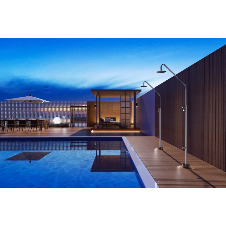 Columna ducha jardín piscina DAKOTA acero S316 - GPD003/AC 3