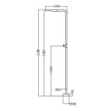Columna ducha jardín piscina TEXAS acero S316 - GPT005/AC 6
