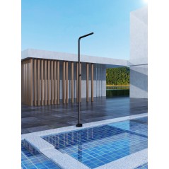 Columna ducha jardín piscina TEXAS acero S316 negro mate - GPT005/ANG