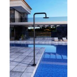Columna ducha jardín piscina OREGON acero S316 negro mate - GPO006/ANG 3