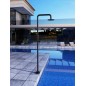 Columna ducha jardín piscina OREGON acero S316 negro mate - GPO006/ANG