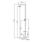 Columna ducha jardín piscina MICHIGAN acero S316 - GPM007/AC
