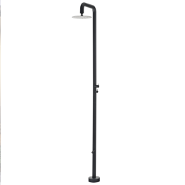 Columna ducha jardín piscina MICHIGAN acero S316 negro mate - GPM007/ANG 1
