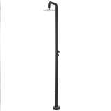 Columna ducha jardín piscina MICHIGAN acero S316 negro mate - GPM007/ANG 1