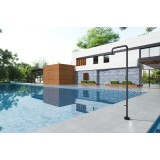 Columna ducha jardín piscina MICHIGAN acero S316 negro mate - GPM007/ANG 3