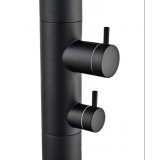 Columna ducha jardín piscina MICHIGAN acero S316 negro mate - GPM007/ANG 5