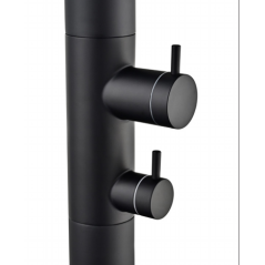 Columna ducha jardín piscina MICHIGAN acero S316 negro mate - GPM007/ANG - Imex