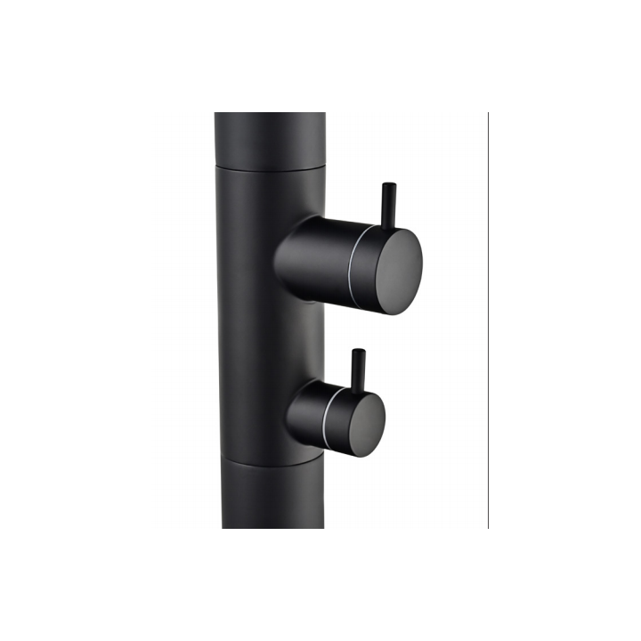 Columna ducha jardín piscina MICHIGAN acero S316 negro mate - GPM007/ANG 5