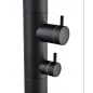 Columna ducha jardín piscina MICHIGAN acero S316 negro mate - GPM007/ANG