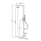 Columna ducha jardín piscina FLORIDA acero S316 - GPF008/AC