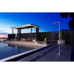 Columna ducha jardín piscina FLORIDA acero S316 - GPF008/AC