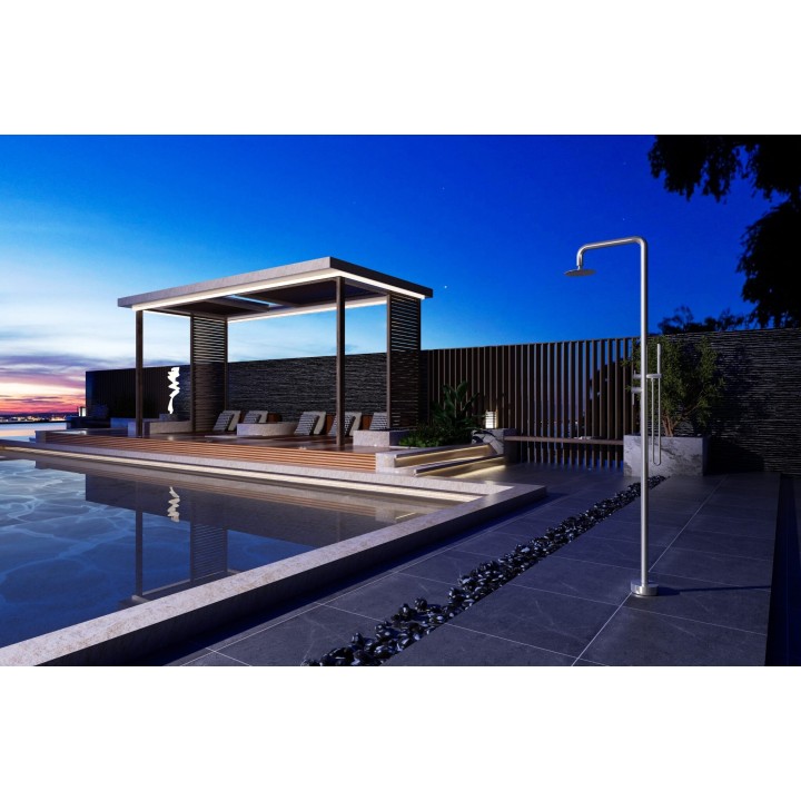 Columna ducha jardín piscina FLORIDA acero S316 - GPF008/AC 2
