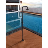 Columna ducha jardín piscina FLORIDA acero S316 negro mate - GPF008/ANG 2