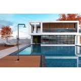 Columna ducha jardín piscina FLORIDA acero S316 negro mate - GPF008/ANG 3