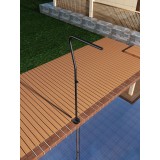 Columna ducha jardín piscina NEVADA acero S316 negro mate - GPN009/ANG 2
