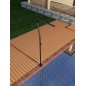 Columna ducha jardín piscina NEVADA acero S316 negro mate - GPN009/ANG