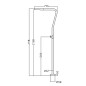 Columna ducha jardín piscina NEVADA acero S316 - GPN009/AC