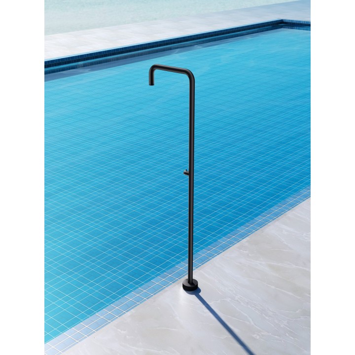 Columna ducha jardín piscina UTAH acero S316 negro mate - GPU010/ANG 2