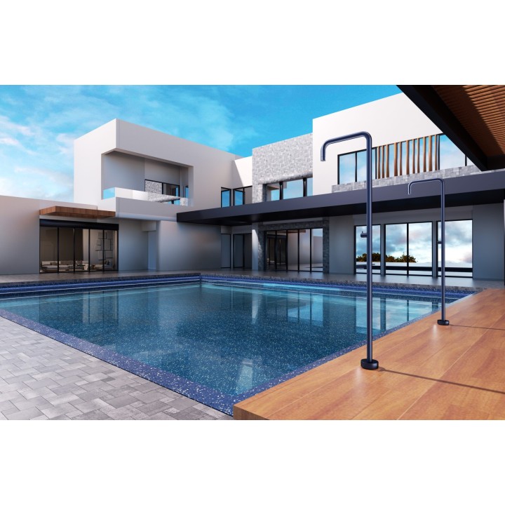 Columna ducha jardín piscina UTAH acero S316 azul océano - GPU010/AAO 2