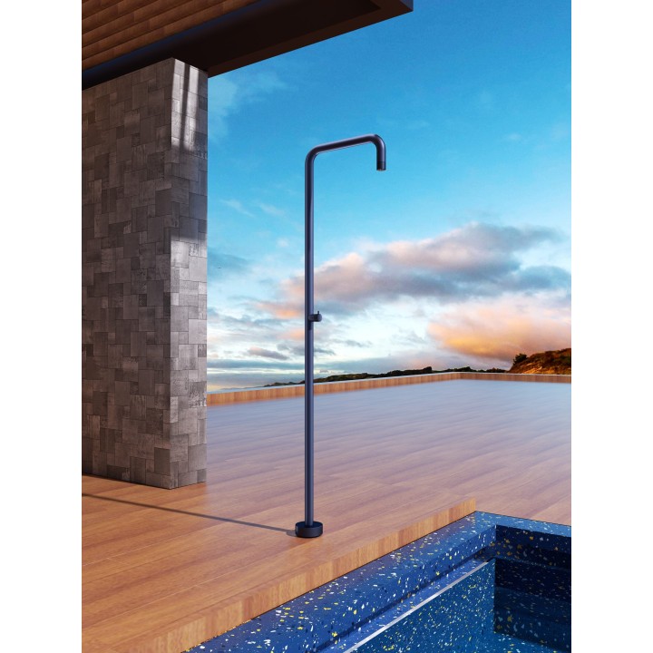 Columna ducha jardín piscina UTAH acero S316 azul océano - GPU010/AAO 3