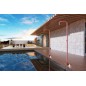 Columna ducha jardín piscina UTAH acero S316 rosa coral - GPU010/ACL