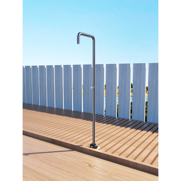 Columna ducha jardín piscina UTAH acero S316 gris cobalto - GPU010/AGCB 2