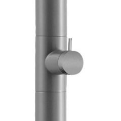 Columna ducha jardín piscina UTAH acero S316 gris cobalto - GPU010/AGCB - Imex