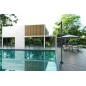 Columna ducha jardín piscina OKLAHOMA acero S316 negro mate - GPO011/ANG